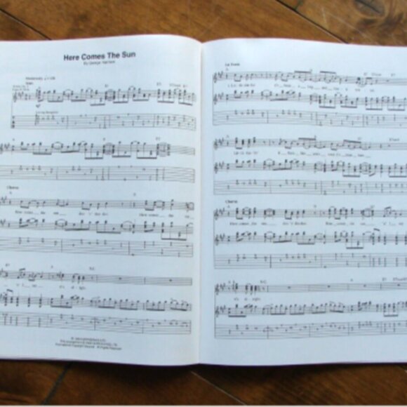 The Beatles Abbey Road Guitar Notes Tab Sheet Music Song Book Vocals - Picture 4 of 5